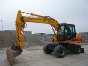 КОЛЕСНЫЙ ЭКСКАВАТОР JCB JS145W Год выпуска:2005 Наработка:13726 м/ч