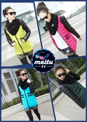 Новые женщины корейской ватник зимы и длинное пальто женский шарф для 
