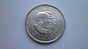 Серебряная монета пол доллара США 1952 г. Карвер и Букерт