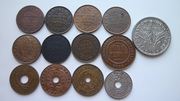 Монеты английских и французских колоний