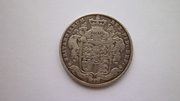 Серебряная монета 1/2 кроны 1825 г. Великобритания,  император Георг IV