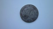 Серебряная монета 6 крейцеров 1814 г. Германия
