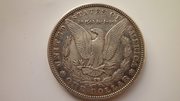 Серебряная монета 1 доллар США 1884 г. 