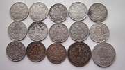 Серебряные монеты 1/2 марки и 1 марка Пруссия разных годов