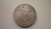 Серебряная монета 3 марки 1925 г.Гермнаия,  Веймарская республика