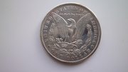 серебряная монета 1 доллар США 1889 г.