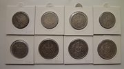  Серебряные монеты 2,  3,  5 марок,  талеры 2 Рейх,  Веймар