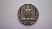 Серебряная монета 5 лир 1927 г. Италия. (1)