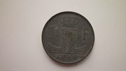 Монета 1 франк 1942 года оккупированная Бельгия.