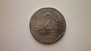 Монета 2 франка 1979 года Франция.