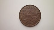 Монета 2 1/2 цента 1948 года Нидерланды.