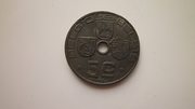 Монета 5 сантим 1941 года оккупированная Бельгия.