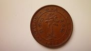 Не частая монета 1 цент 1914 г. Цейлон
