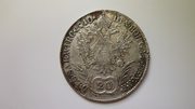 Серебряная монета 20 крейцеров 1810 года Авcтро- Венгрия