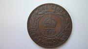 Редкая монета 1 цент 1913 года. Канада. Нью Фаундленд.