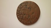 медная монета денга 1712 года Петр I.(1)